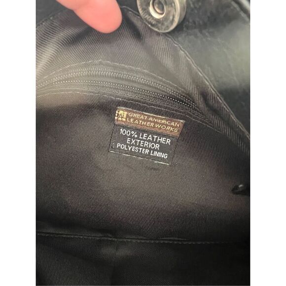 Black Great American Leatherworks Patchwork Handbag - Picture 4 of 10